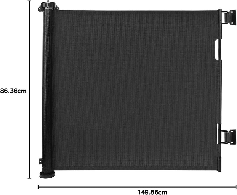 Retractable Baby Gate - Upgraded Stair Gates for Dogs, 150x86CM Stair Gates