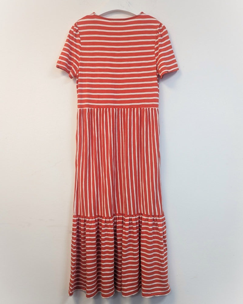 BODEN Emma Tiered Jersey Midi Dress UK 12 - Minor Fault