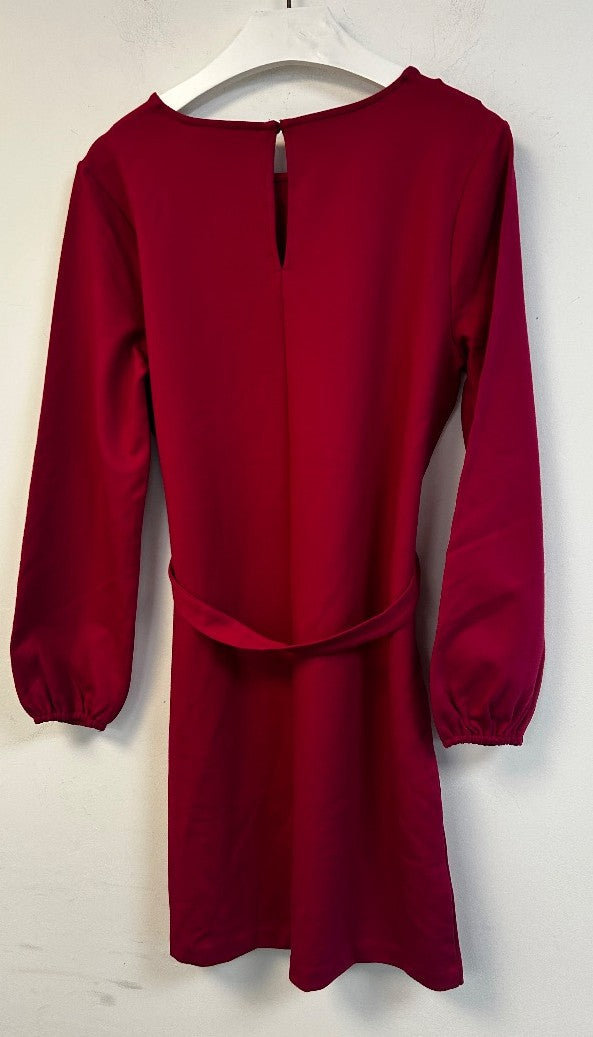 BODEN Violet Ponte Shift Dress UK 12P Petite Warm Cranberry NWT w/Fault