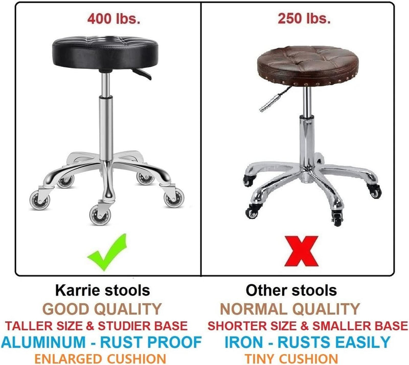 Swivel Stool Height Adjustable Stainless Steel