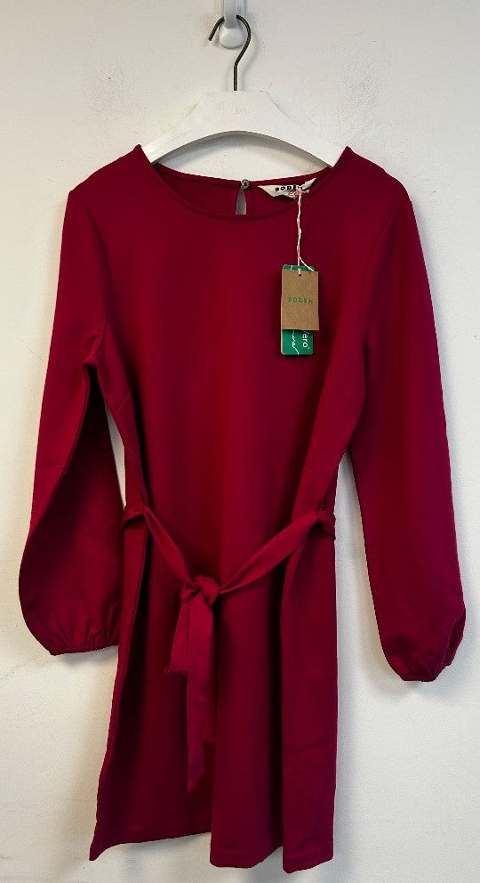 BODEN Violet Ponte Shift Dress UK 12P Petite Warm Cranberry NWT w/Fault