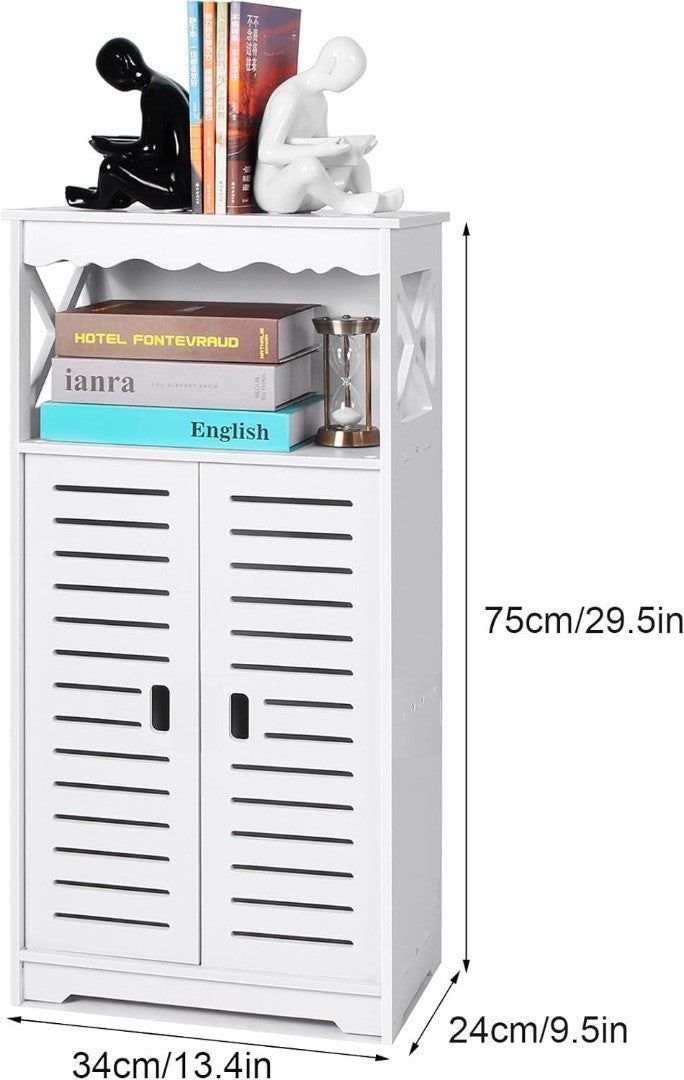 Bathroom Storage Cabinet Waterproof White