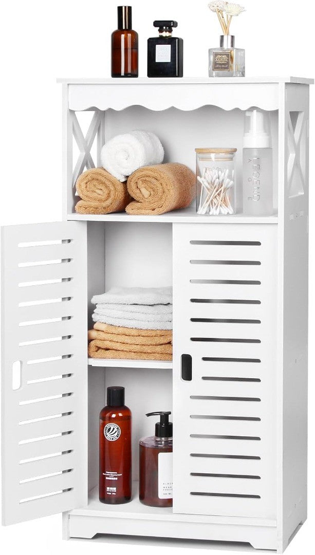 Bathroom Storage Cabinet Waterproof White