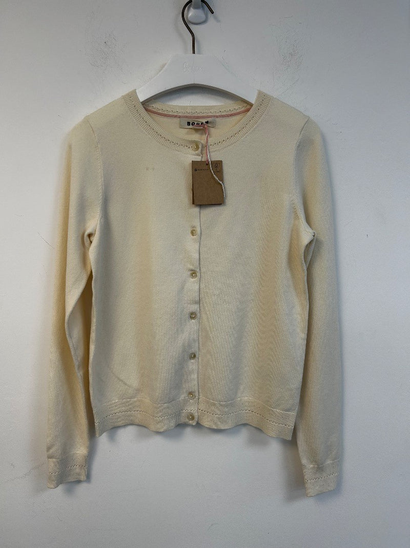 BODEN Catriona Cotton Cardigan Size XS Warm Ivory NWT w/Fault