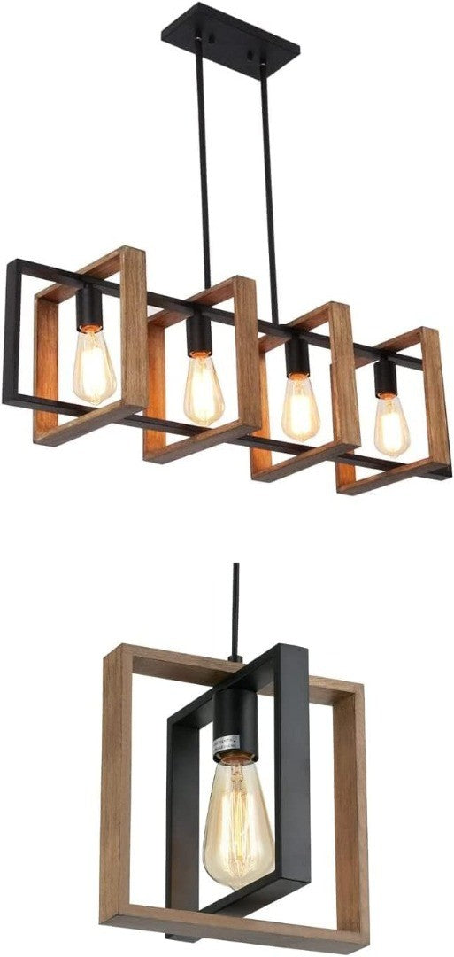 4 Pendant Head Light 90L x 24W x 130H cm