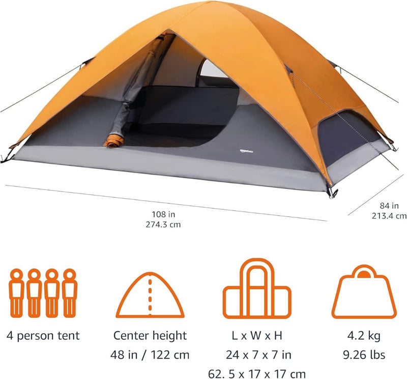 Dome Camping Tent with Rainfly