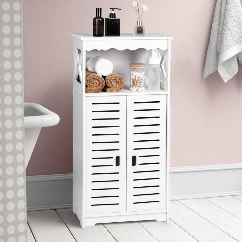 Bathroom Storage Cabinet Waterproof White