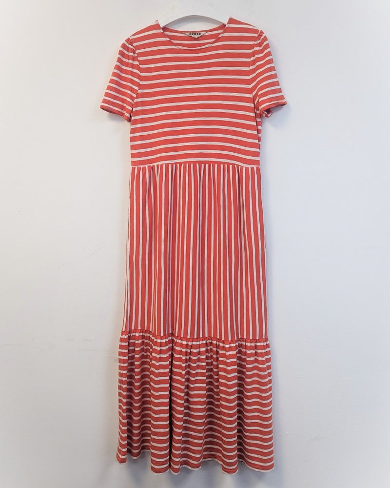 BODEN Emma Tiered Jersey Midi Dress UK 12 - Minor Fault