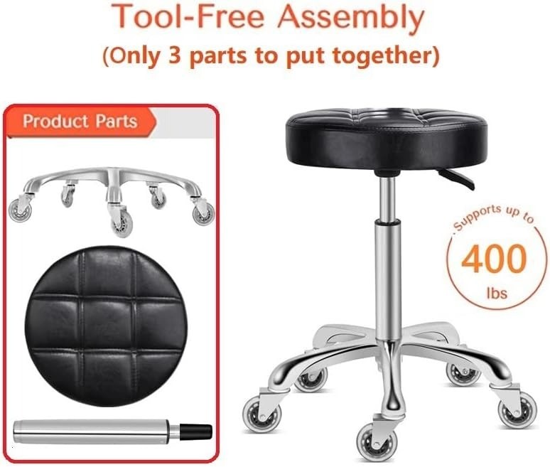 Swivel Stool Height Adjustable Stainless Steel