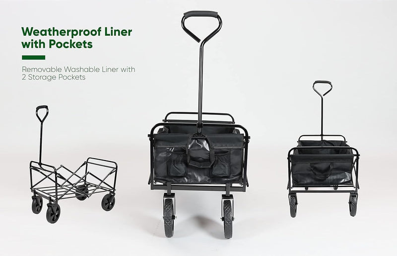 Foldable Leisure Cart 4 Wheeled