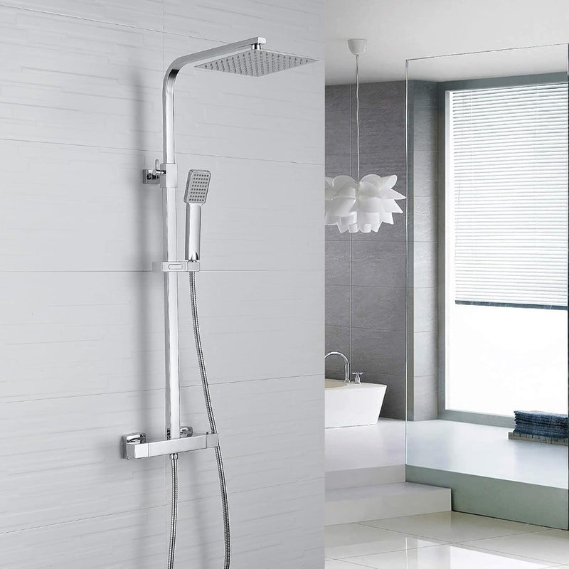 Thermostatic Mixer Shower Set Adjustable Chrome