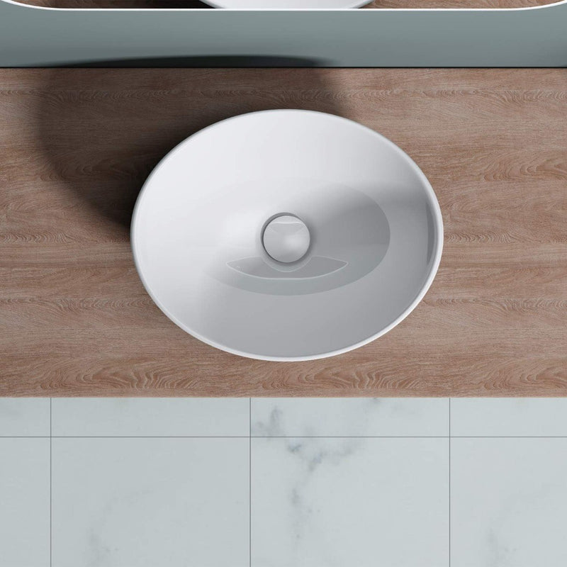 Sink Vessel 41 x 33 x 14cm Countertop Oval