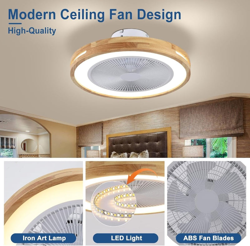 LED Ceiling Fan with Light: Wood Ceiling Fan Light