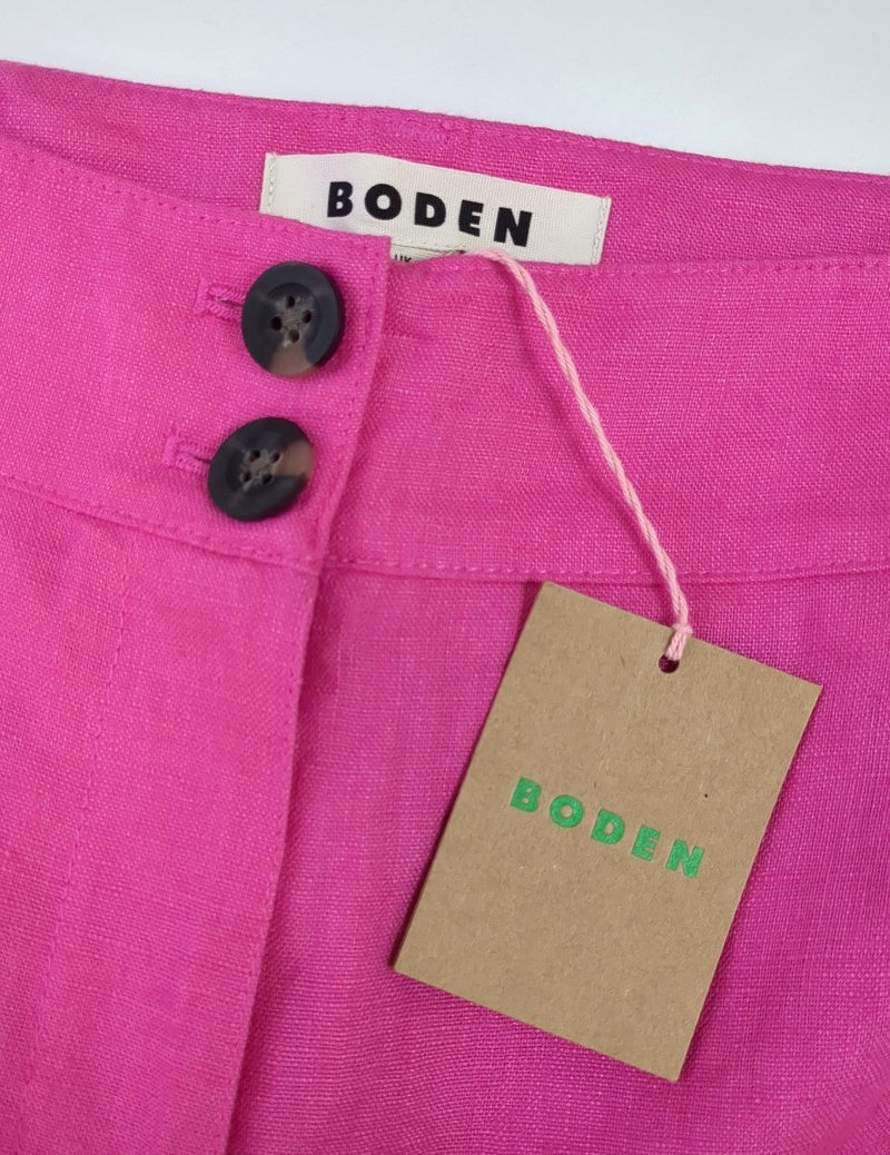 BODEN Westbourne Linen Trousers UK 16L