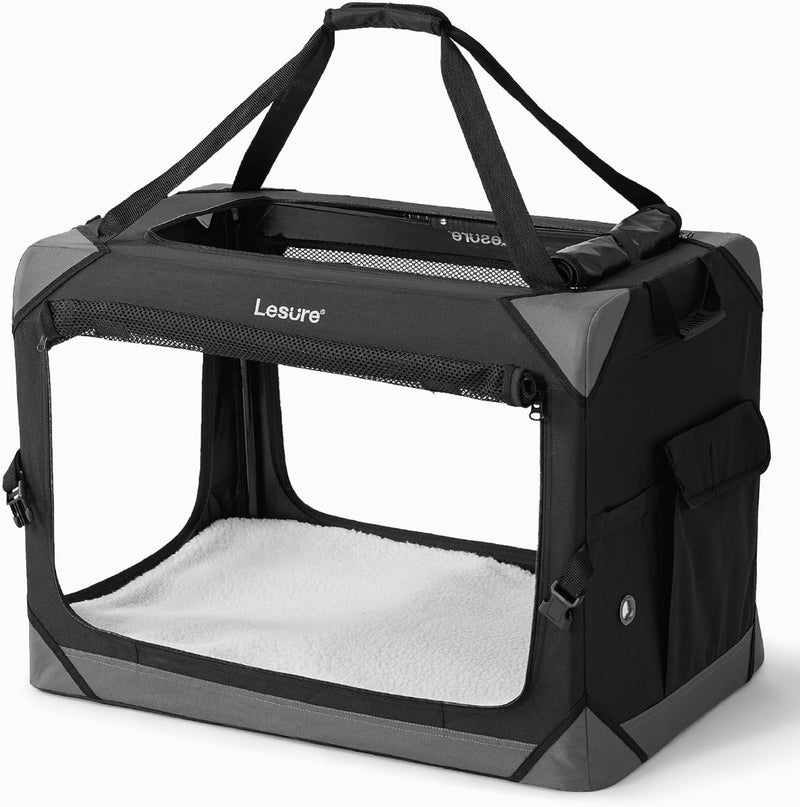 Dog Travel Crate Extra Large - Pet Soft Sided Carriers 82x58x58cm