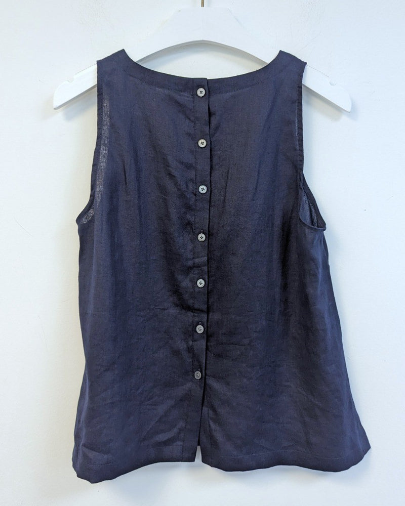 BODEN Linen Sleeveless Shell Top UK 10 - Minor Faults