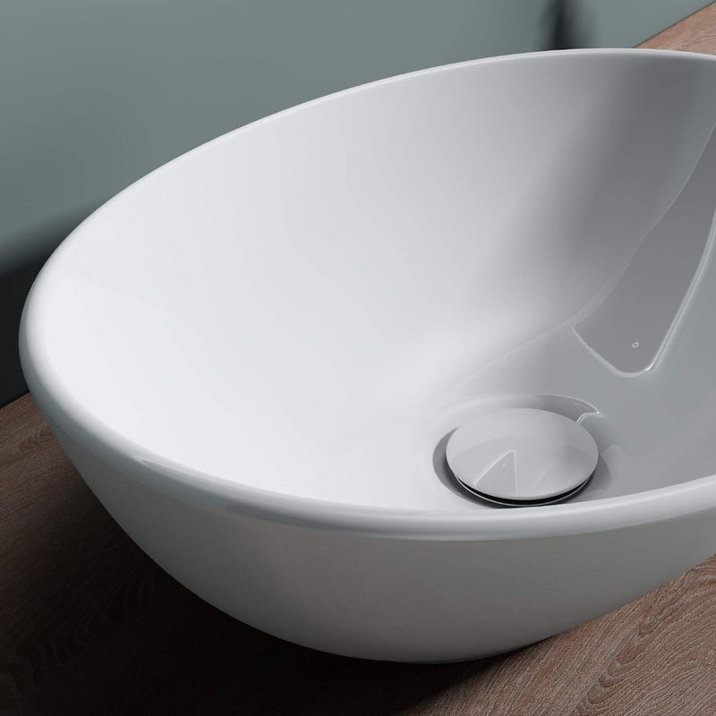 Sink Vessel 41 x 33 x 14cm Countertop Oval