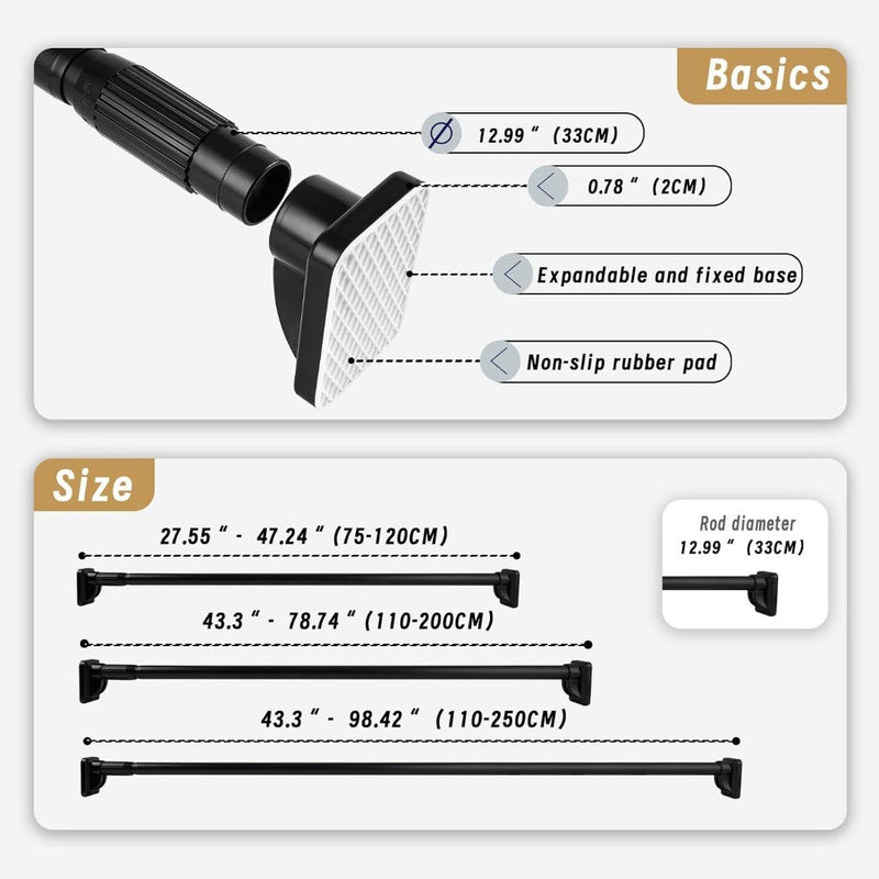 Telescopic Curtain Rod Steel