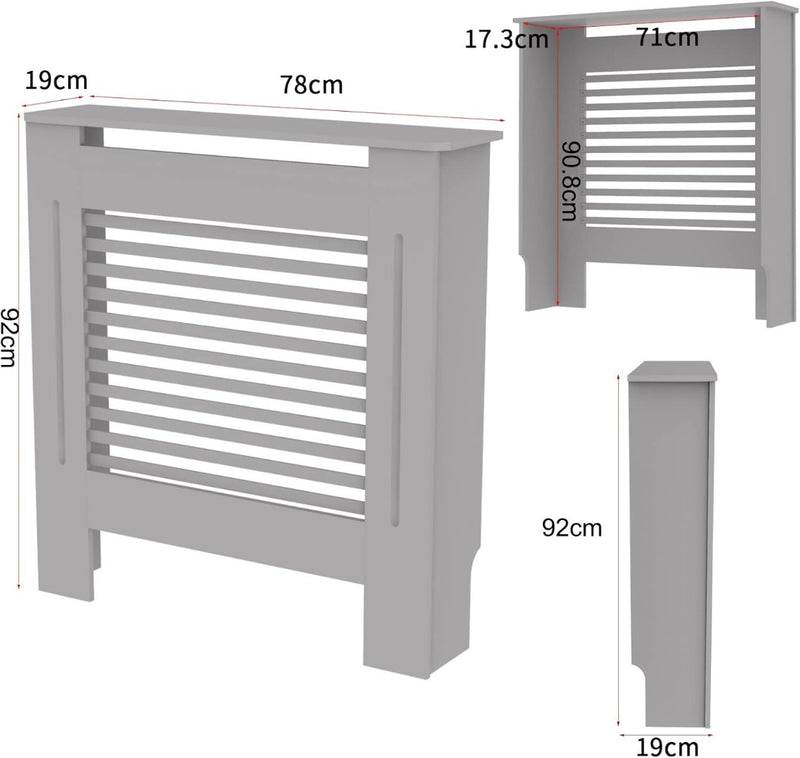 Radiator Cover 92cm Height Grey