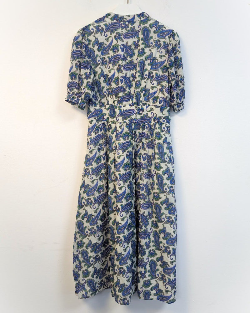 BODEN Elsa Crinkle Midi Tea Dress UK 8R - Minor Fault