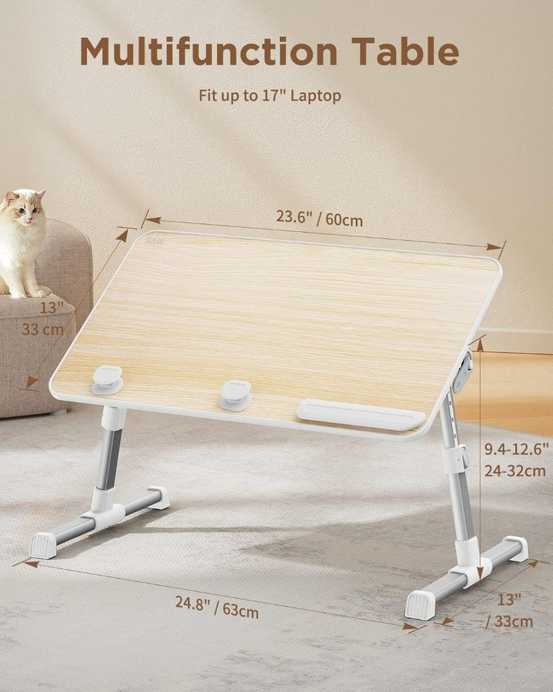 Adjustable Bed Table with 4 Angles