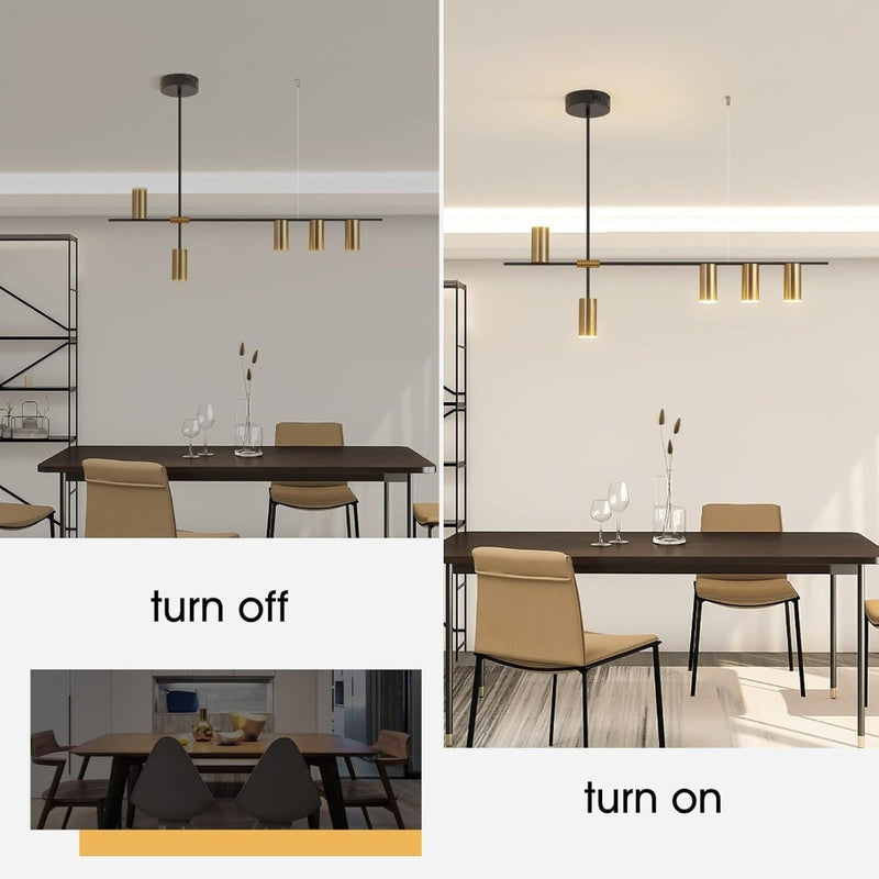 GEADI Pendant Light Fixtures, Dimmable Modern LED Chandelier Lighting