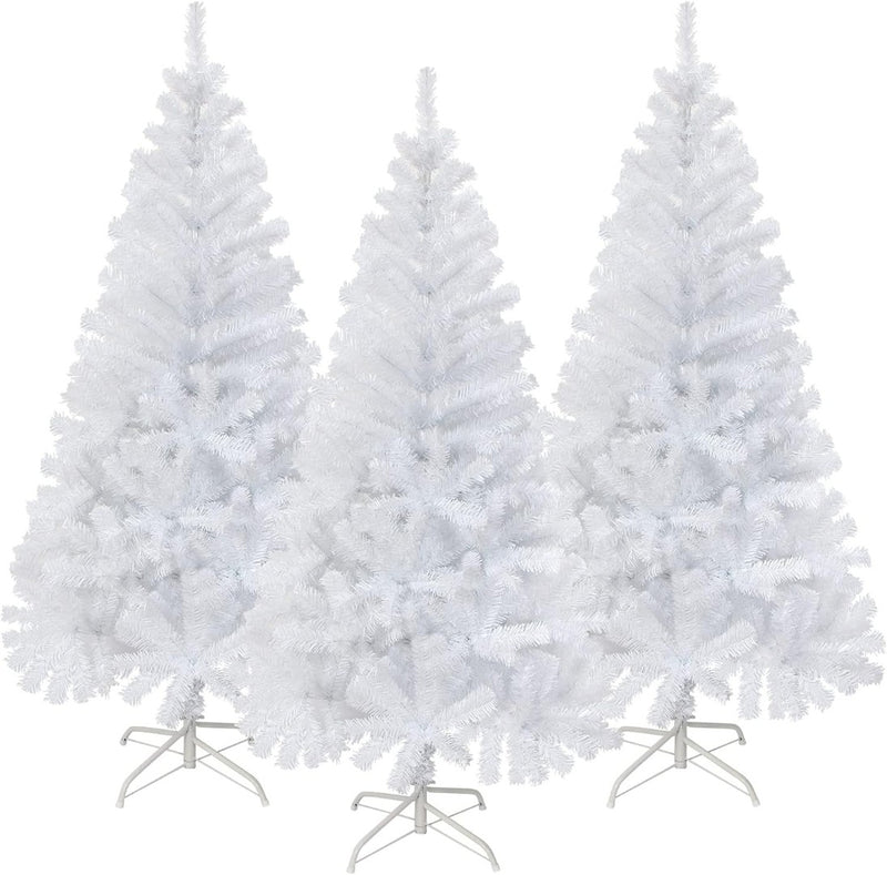 5ft Christmas Tree White 450 Tips and Metal Stand