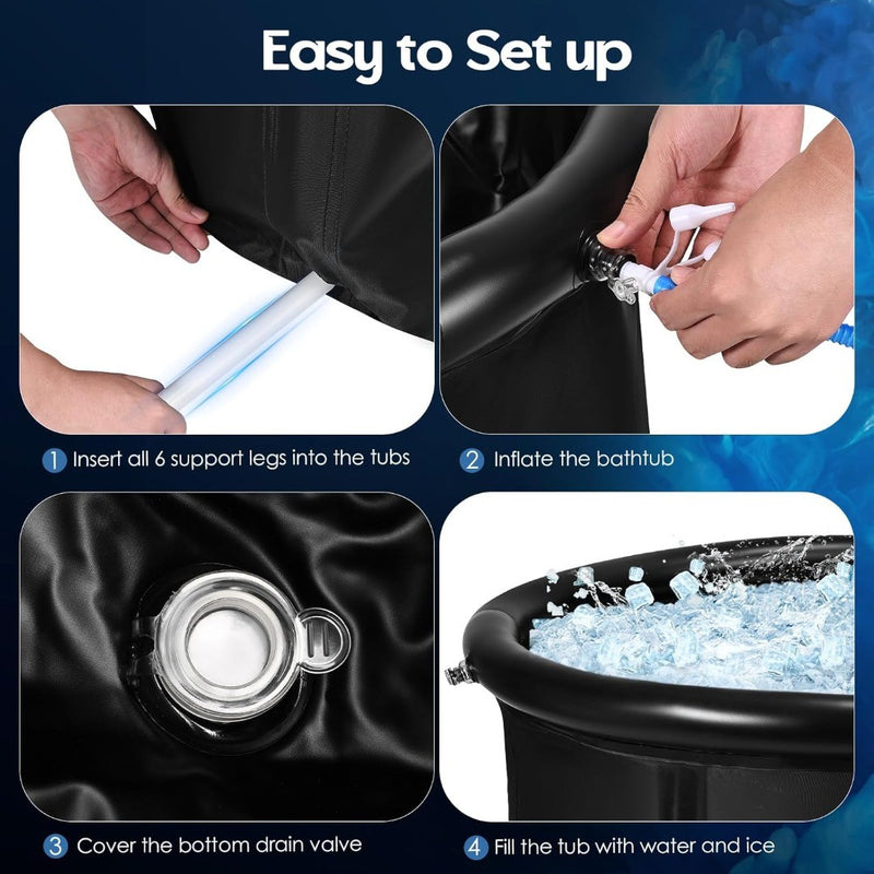 Ice Bath Tub Recovery Cold Water Therapy Portable