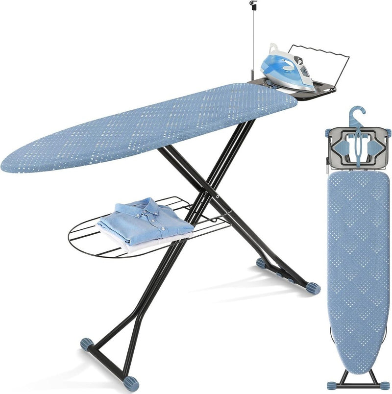 Ironing Board Space Saver Thick Adjustable Blue