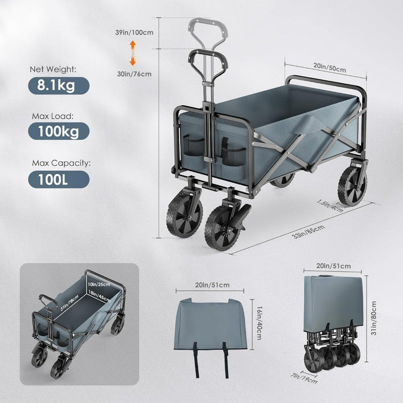 Collapsible Folding Wagon Cart