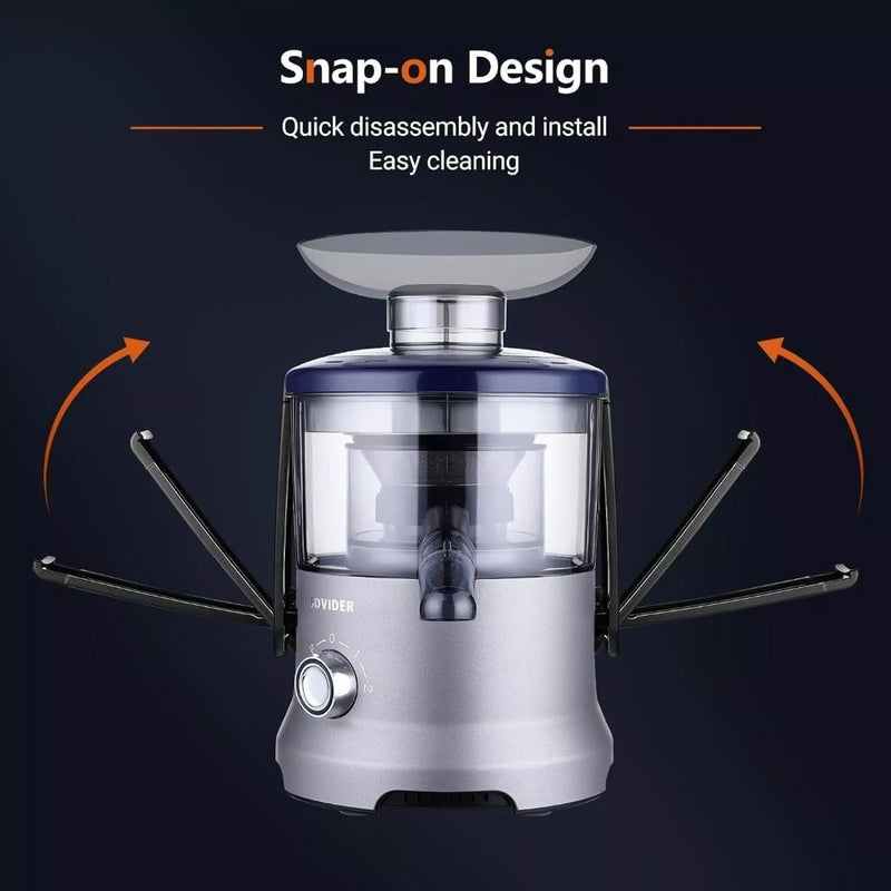 800W Slow Juicer Cold Press Juice Machine Wide Chute Non-Clogging Filter