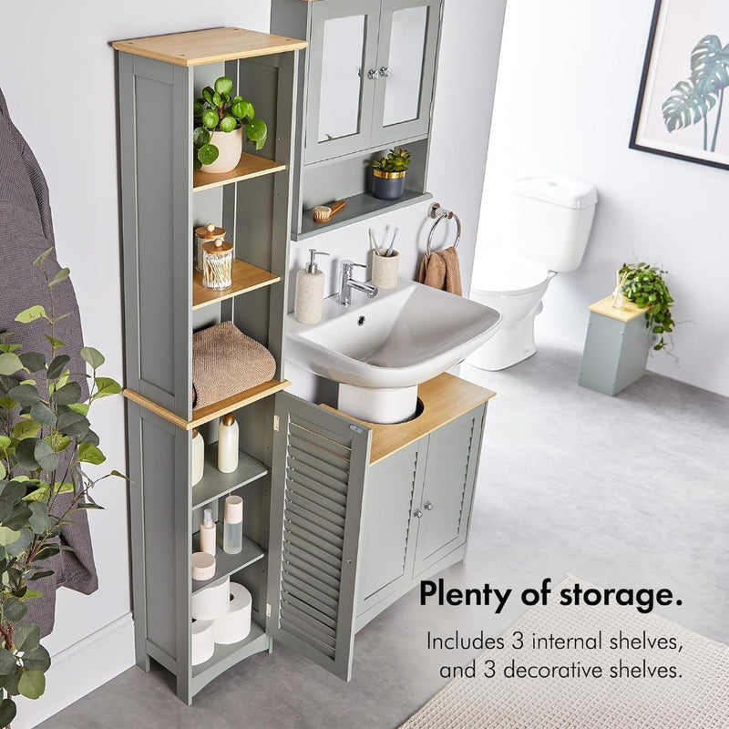 Bathroom Cabinet 23D x 34W x 166H cm Shaker