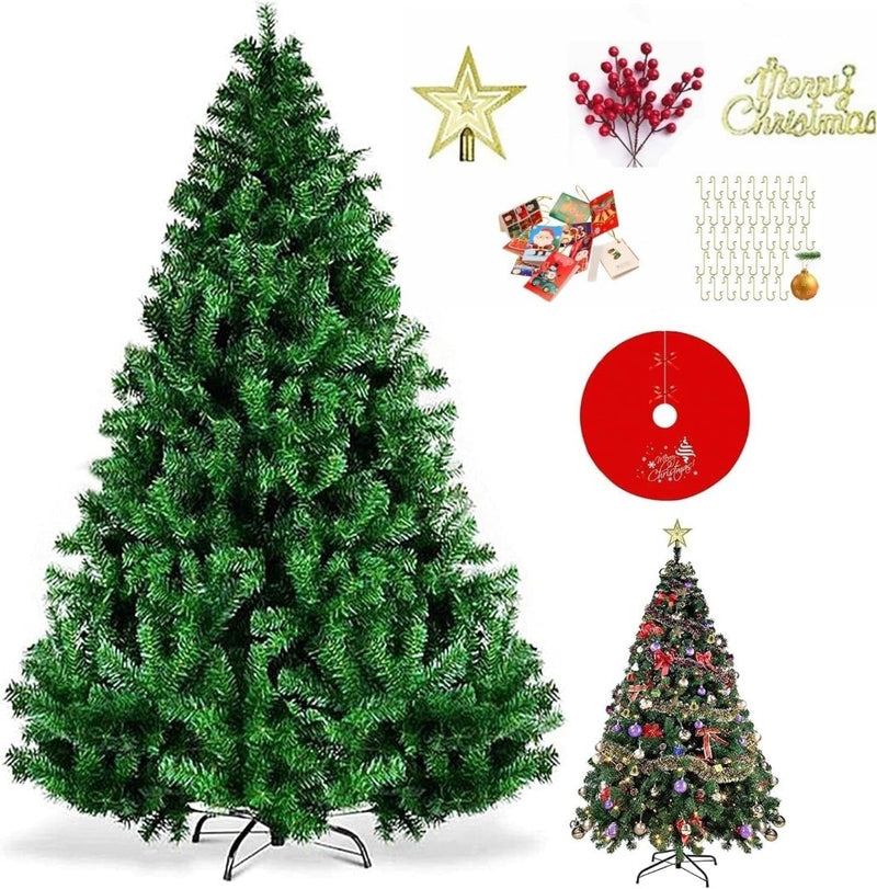 Artificial Christmas Tree 6' 1250Branch Tips 6 Different Decor