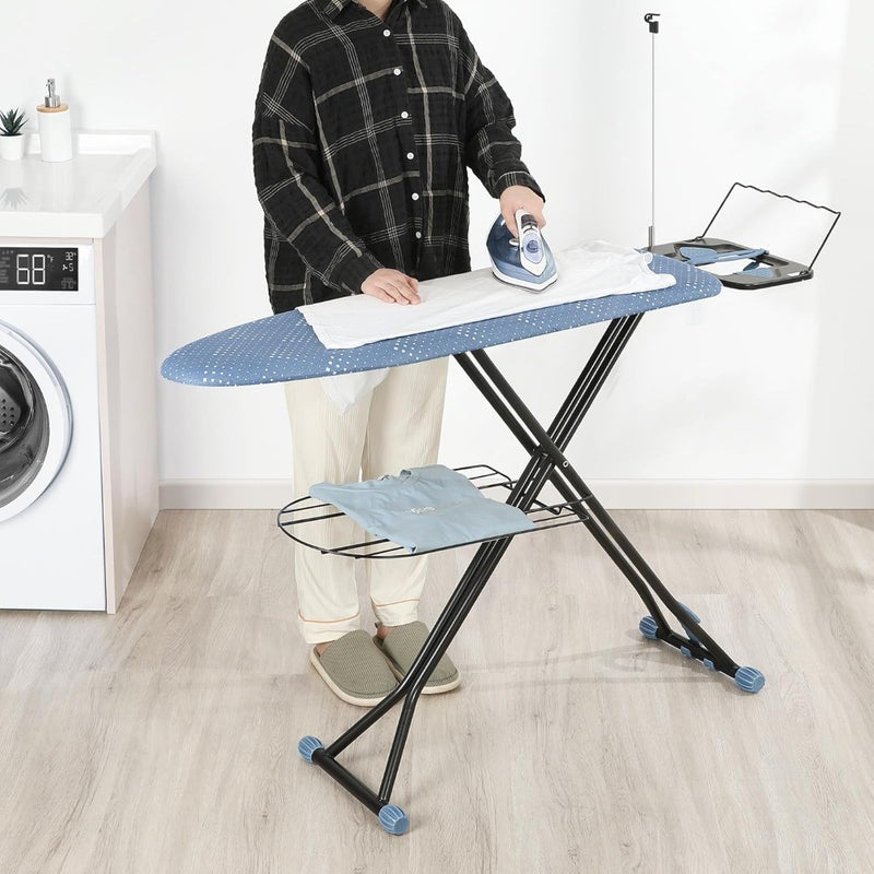 Ironing Board Space Saver Thick Adjustable Blue