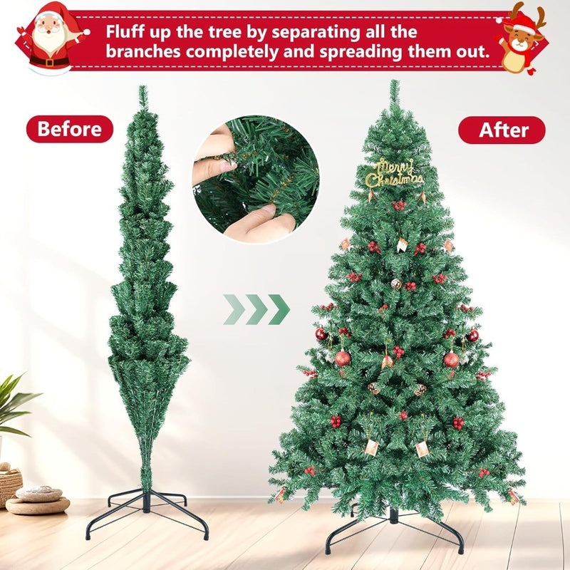 Artificial Christmas Tree 6' 1250Branch Tips 6 Different Decor