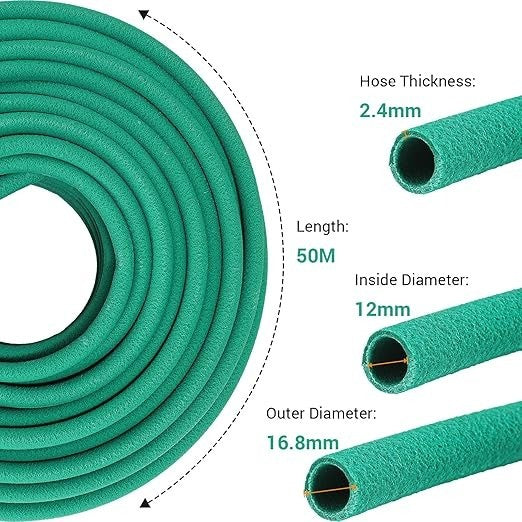 50m Soaker Hose Set Drip Irrigation Leaky Pipe