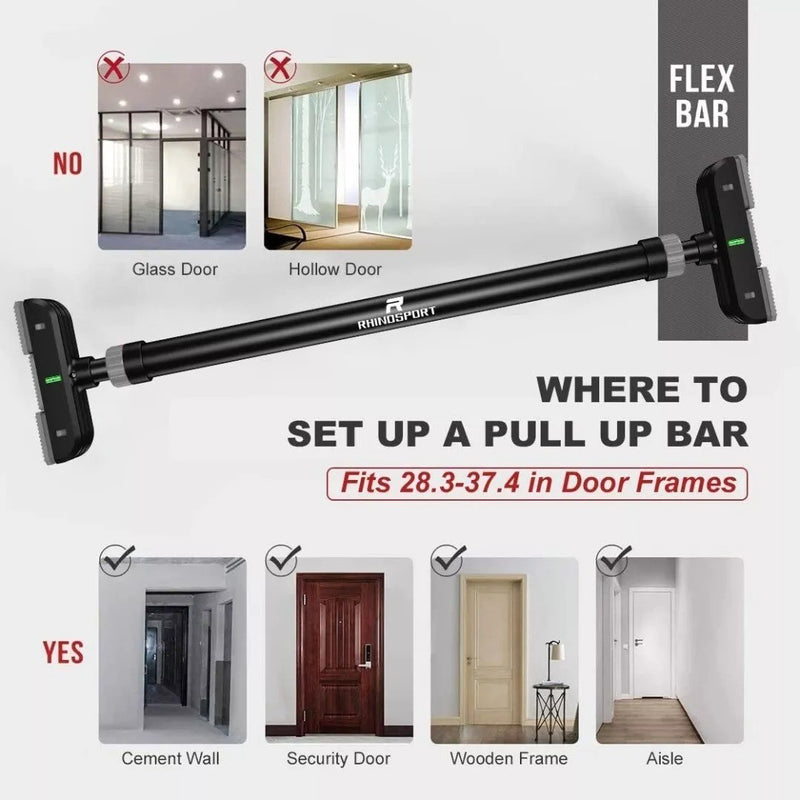 Door Pull Up Bar Doorway Chin Up Bar from 72 - 95 cm (28.3in-37.4in)