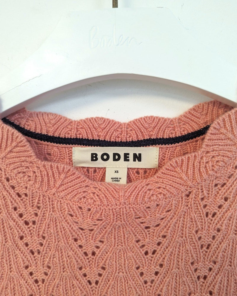 BODEN Pointelle Stitch Jumper XS UK 6