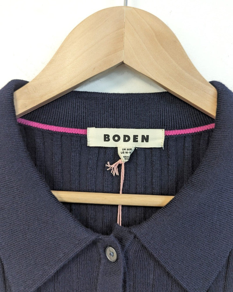 BODEN Rachel Knitted Shirt Dress UK 20R