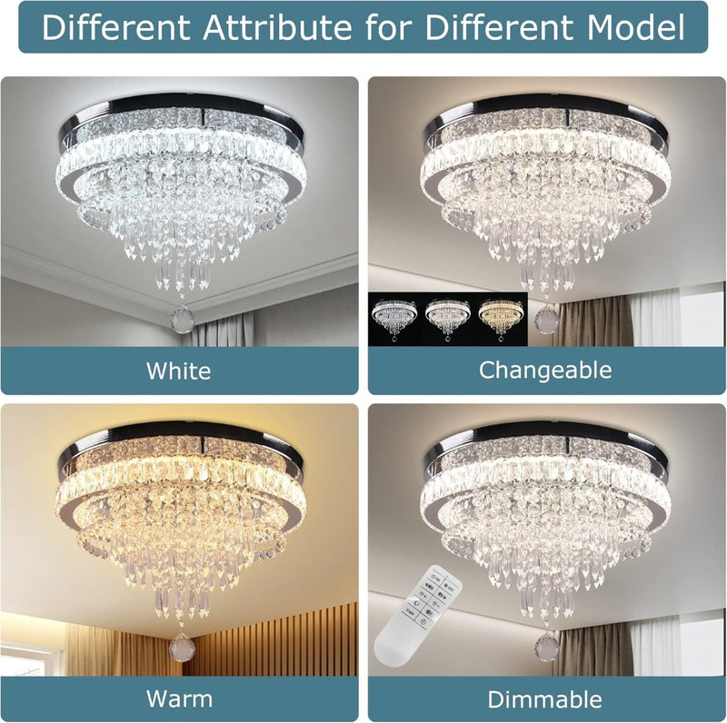 Crystal Chandelier Ceiling Light