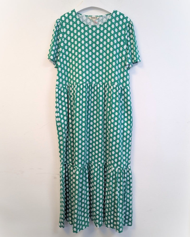 BODEN Emma Tiered Jersey Midi Dress UK 18R