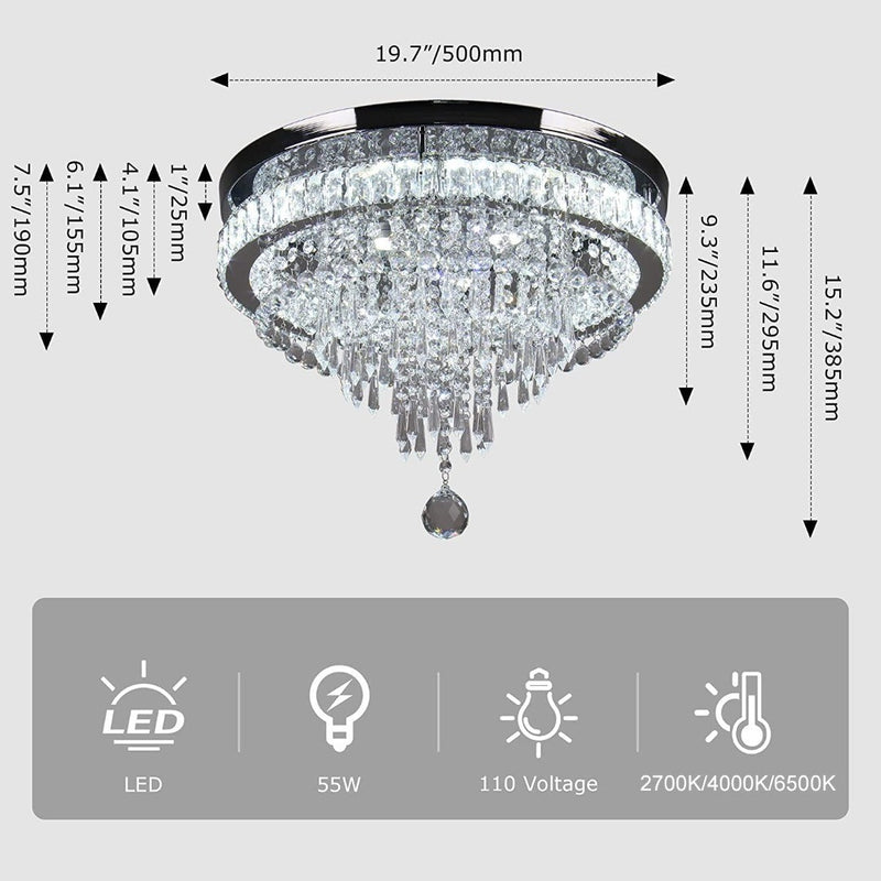 Crystal Chandelier Ceiling Light