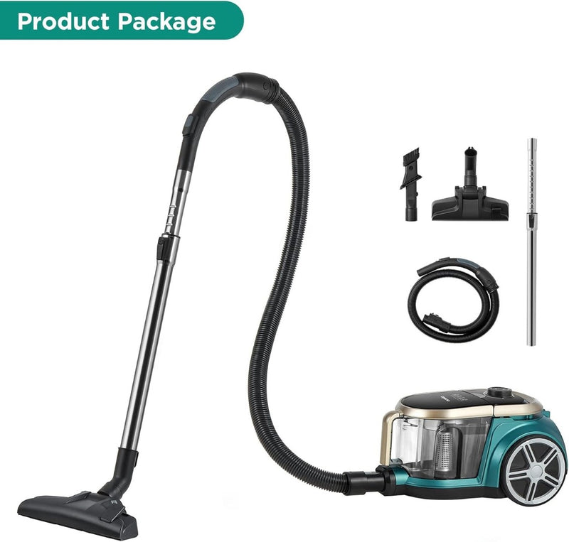 Eureka Apollo Bagless Canister Vacuum Cleaner, Lightweight Cylinder Vacuum Clean