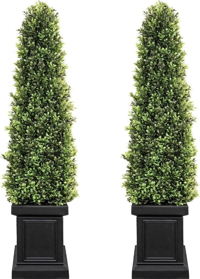 Artificial Boxwood Outdoor Topiary Set of 2