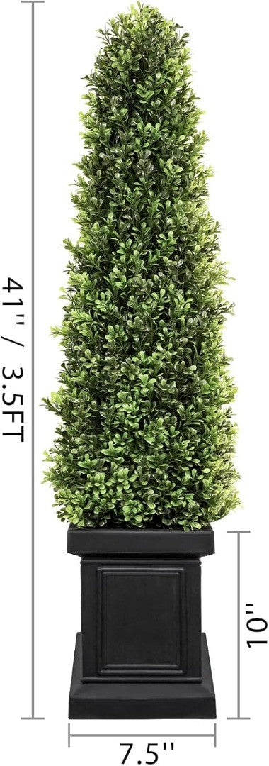 Artificial Boxwood Outdoor Topiary Set of 2