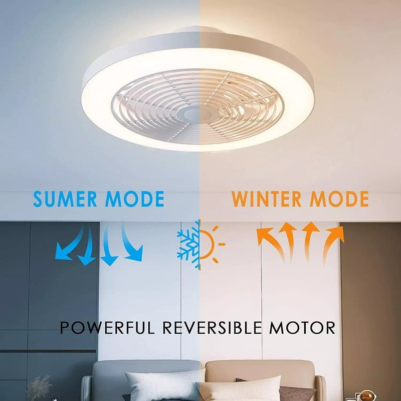 Orison Ceiling Fan White Cooling Air Circulation Remote light LED Electric House