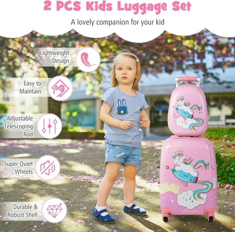 Unicorn Luggage Set 2 Piece 12" & 18"