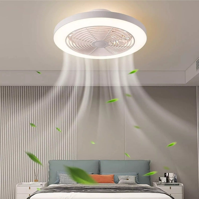 Orison Ceiling Fan White Cooling Air Circulation Remote light LED Electric House