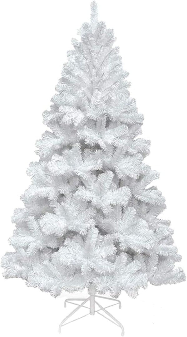 7ft White Christmas Tree 1600 Tips Artificial Tree with Metal Stand