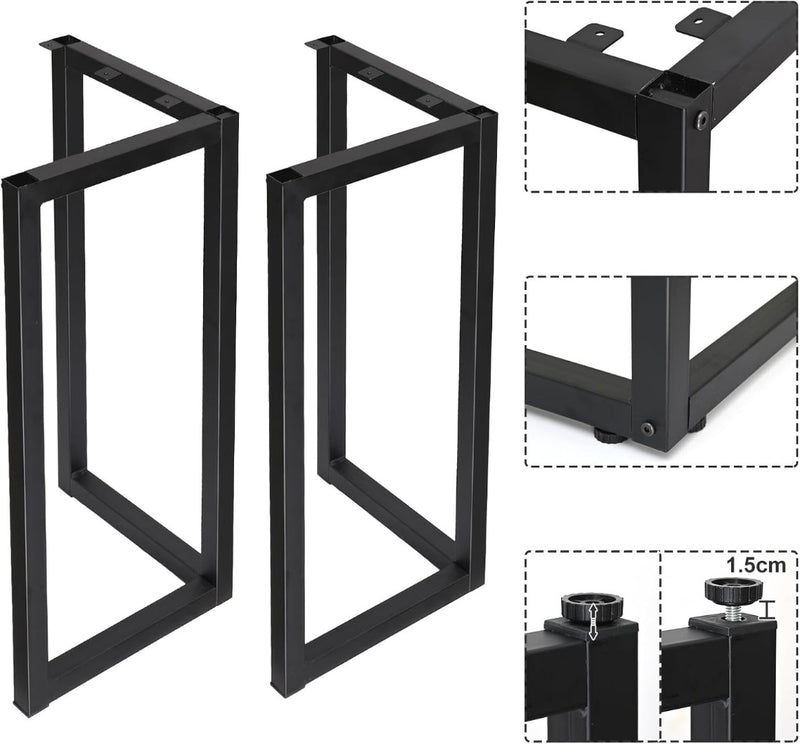 Table Legs Set of 2, Industrial Furniture Legs
